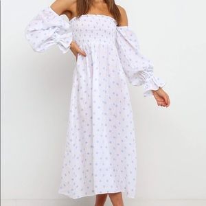 Gabriella Dress - Petal & Pup Blue Polka Dot